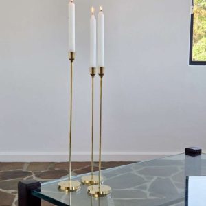 Extra Tall Vintage Brass Candlesticks