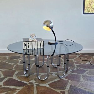 Chrome Loop Coffee Table