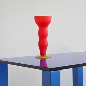 Satinato Memphis Vase Red