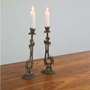 Wainberg Brutalist Candlesticks
