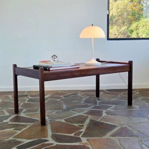 Large Brazilian Walnut Coffee Table